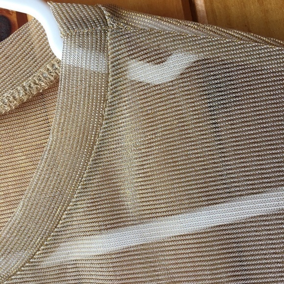SEEK the label sheer top with metallic gold - Picture 2 of 6
